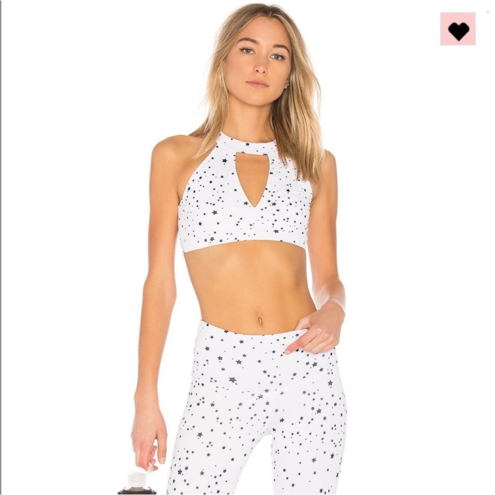 Strut This - The Vixon sports bra, high neck,  stars